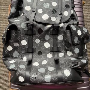 Louis Vuitton Yayoi Kusama 2023 Black White Gray Silver Polka Dot Christopher